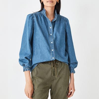 Blue Cotton Joyce Denim Shirt 