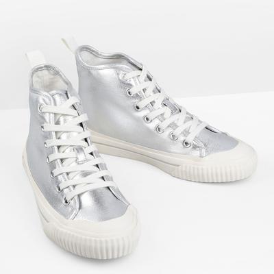 Silver Skye Hi Top Trainers