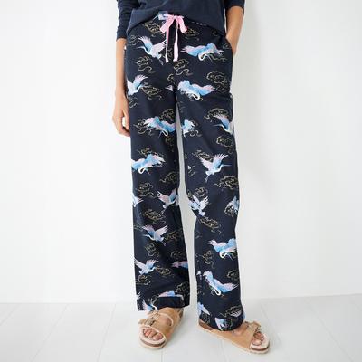 Navy Liv Cotton Flannel Pj Trousers