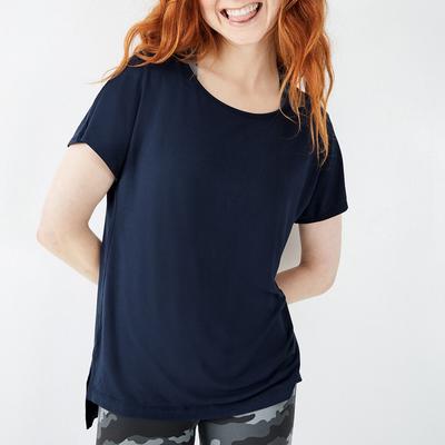 Navy Maia Open Back T-Shirt