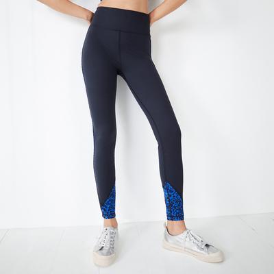 Teal Nicola Panelled Gym Leggings