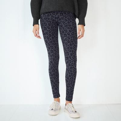 Charcoal Printed Cotton Leggings
