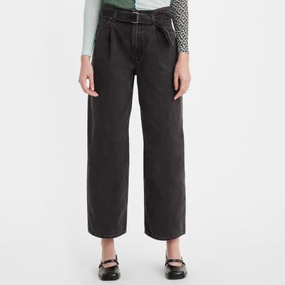 Black Belted Baggy Trousers