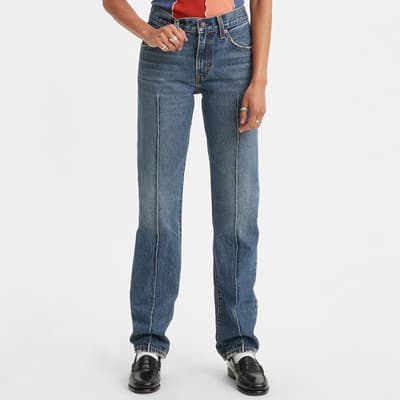 Blue Middy Straight Jeans