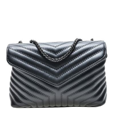 Black Italian Leather  Shoulder bag