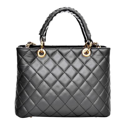 Black Italian Leather  Handbag