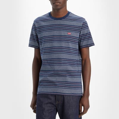 Blue Original Stripe Cotton T-Shirt