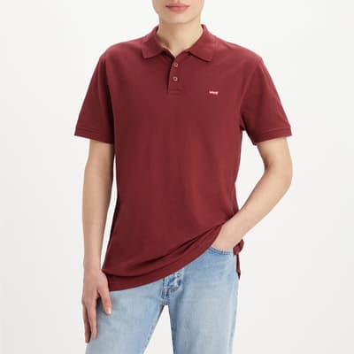 Burgundy Levis Cotton Polo Shirt