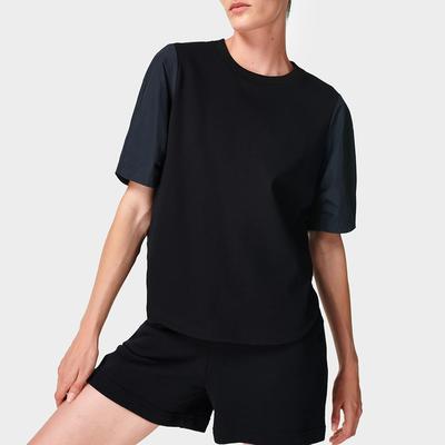 Black Avery Short Sleeve Top