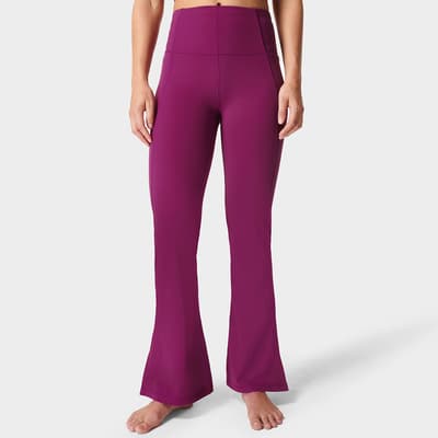 Pink Super Soft Flare 32 Inch Yoga Trousers