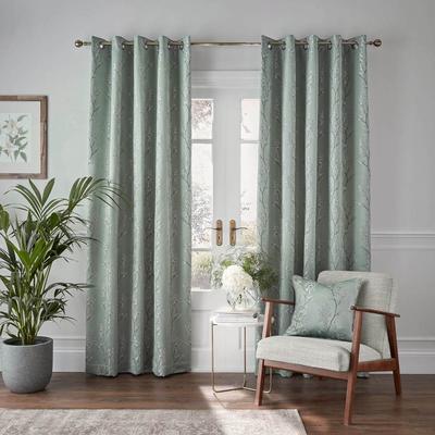 Wilstone 117x137cm Eyelet Blackout Curtains, Spa