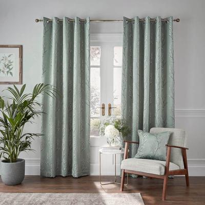 Wilstone 229x182cm Eyelet Blackout Curtains, Spa