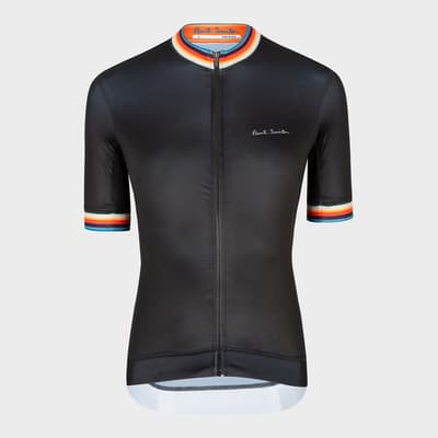 Black Short Sleeve Cycle Jersey
