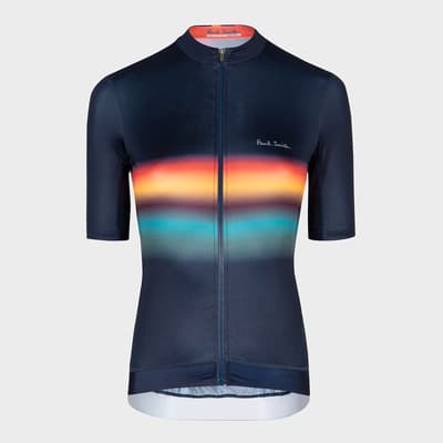 Navy Short Sleeve Cycle Jersey