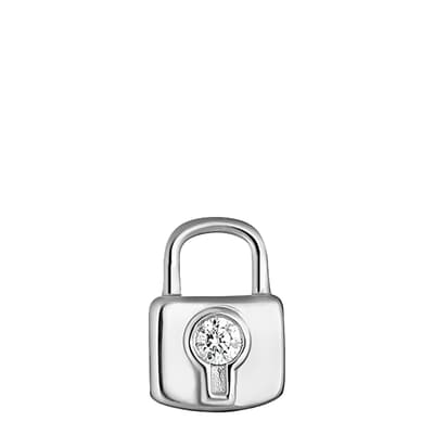 925 Silver Key Lock Single Ear Stud