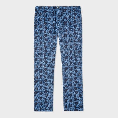 Blue Floral Pyjama Bottom