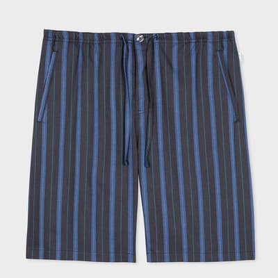 Navy Stripe Pyjama Shorts