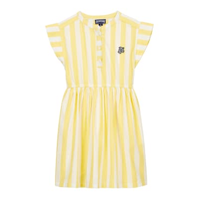 Yellow Ganni Cotton Dress