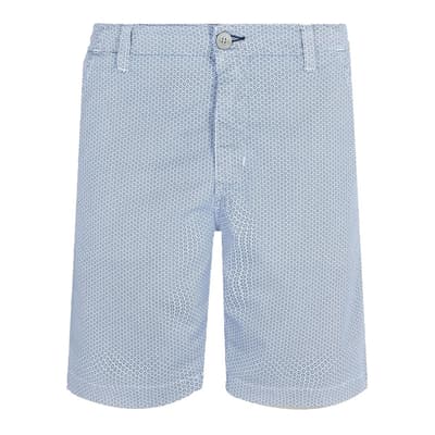 Blue Ponche Bermuda Shorts