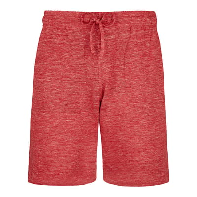 Red Linen Bolide Bermuda Shorts