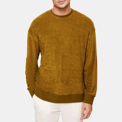 Gold Textured Sweet Sweatshirt