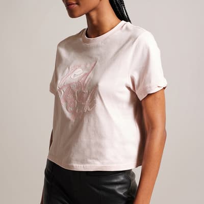 Pink Marelll Branded Cotton T-Shirt