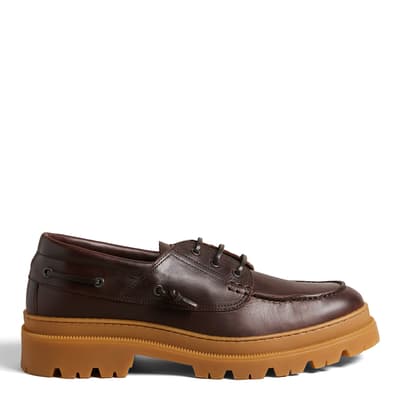 Brown Leather Cedrik Boat Shoe