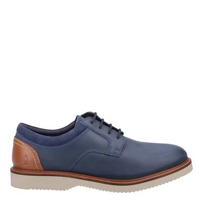 Navy Wheeler Lace Up Smart Shoes