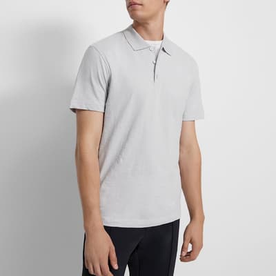 Grey Bron Cotton Polo Shirt