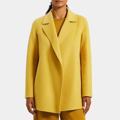 Yellow Cashmere Blend Coat