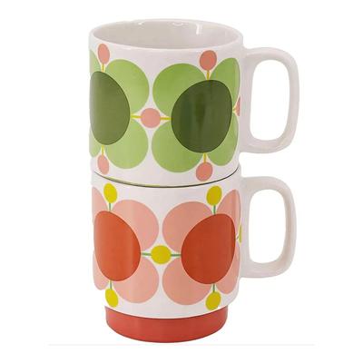 Set of 2 Atomic Flower Bubblegum & Basil Mugs