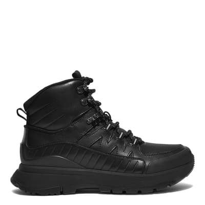 Black Neo D Hyker Leather Boots