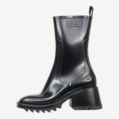 Black Betty rain boots - size UK 5