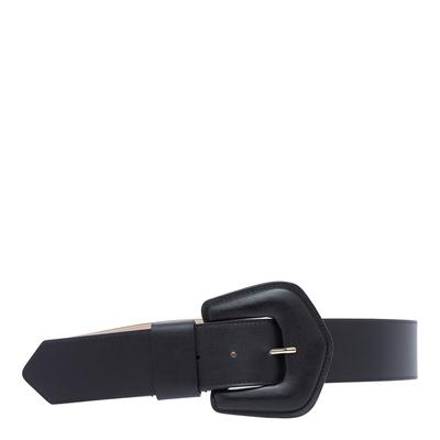 BLA-BLACK GRACIE WIDE COVERED BELT