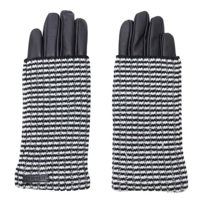 Lk Bennet Knitted Leather Glove
