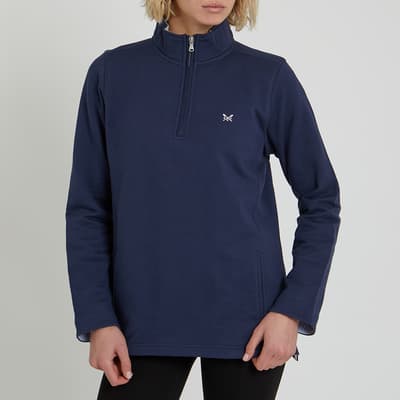 Navy Half Zip Sweatshirt