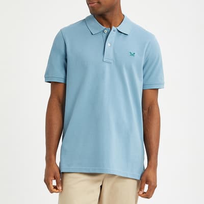 Blue Melbury Cotton Polo Shirt