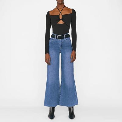 Blue Le Palazzo Crop Jean