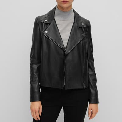 Black Saleli Leather Jacket