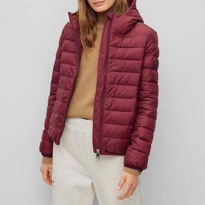 Red Paflaffy Puffer Coat