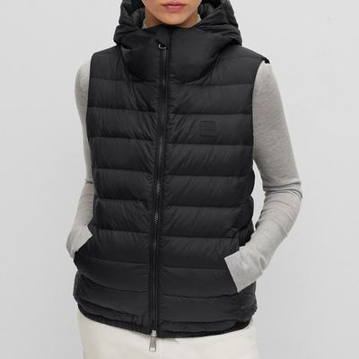 Black Palaro Hooded Body Warmer