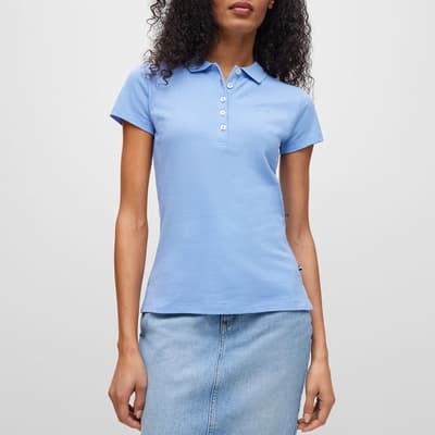 Open Blue Epola Cotton Polo Shirt