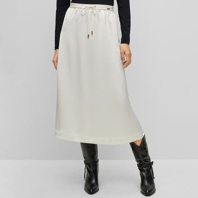 White Vesala Midi Skirt