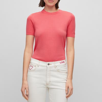 Pink Falyssiasi Wool T-Shirt
