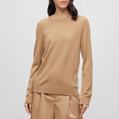 Camel Feganas Crew Neck Top