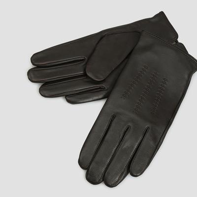 Dark Brown Hainz Leather Gloves