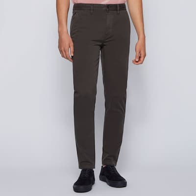 Charcoal Schino Taber Cotton Blend Trousers