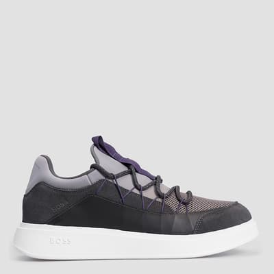Grey Bulton Runn Lace Up Trainers