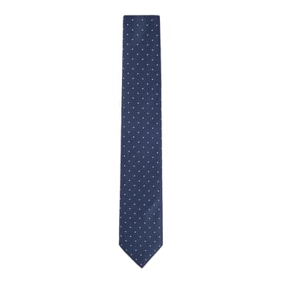 Navy Pattern Tie