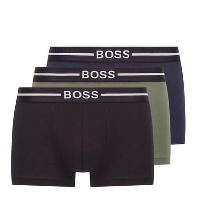 Khaki 3 Pack Cotton Blend Trunks